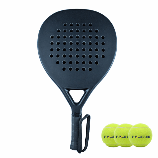 FRCETEE Custom Carbon Fiber Padel Racket with Soft EVA and Nylon Net