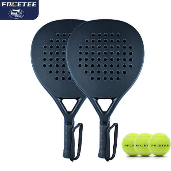 FRCETEE Custom Carbon Fiber Padel Racket with Soft EVA and Nylon Net