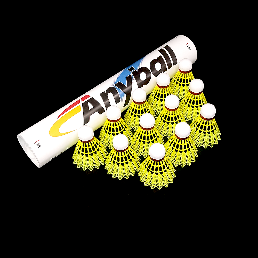 High quality hybrid nylon and feather badminton shuttlecocks wholesale