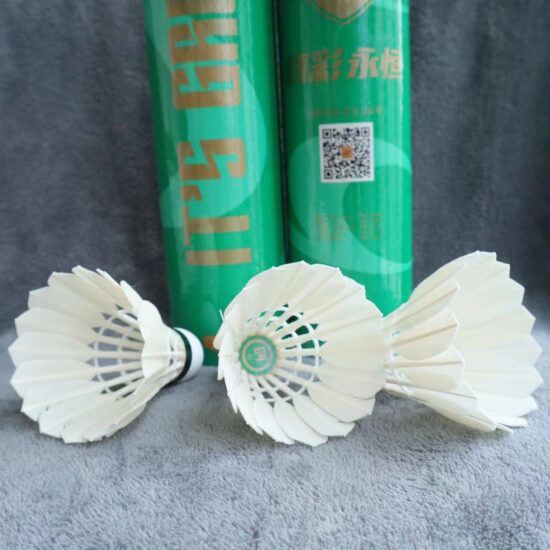 G4 goose feather badminton shuttlecock with PU cork for training