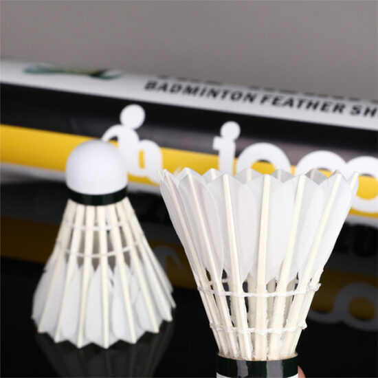 Goose feather badminton shuttlecock baton style at factory price