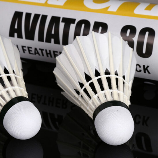 Goose feather badminton shuttlecock baton style at factory price