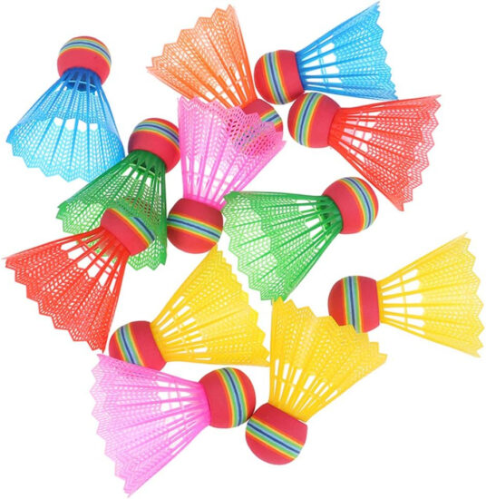 Green nylon plastic badminton shuttlecock by Power Hint
