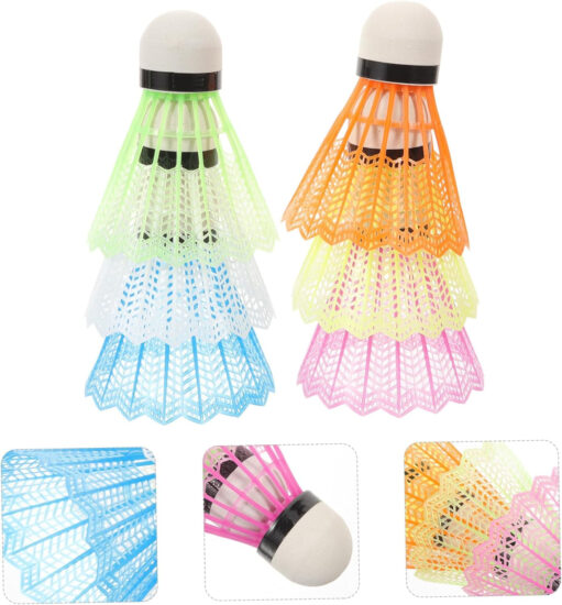 Green nylon plastic badminton shuttlecock by Power Hint