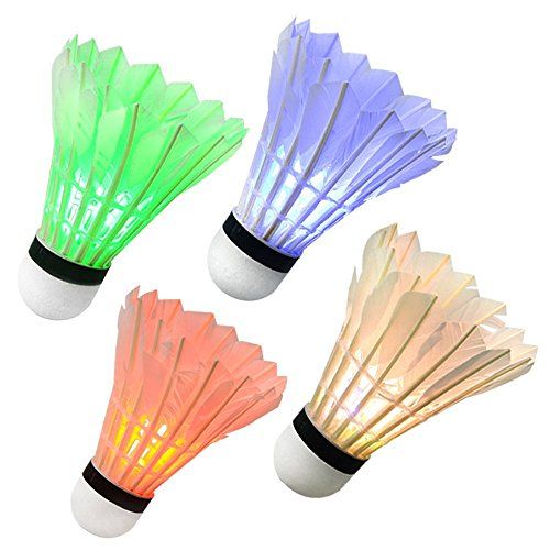 Night glow D45 goose feather badminton shuttlecock for training and fun