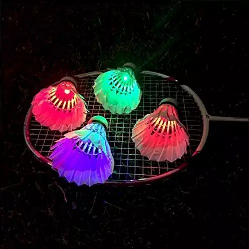 Night glow D45 goose feather badminton shuttlecock for training and fun