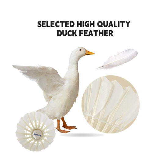 Hodtown S500 duck feather shuttlecock with natural cork