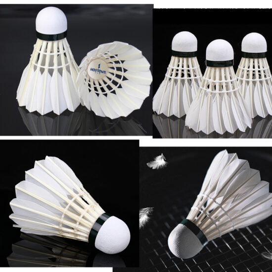 Hodtown S500 duck feather shuttlecock with natural cork