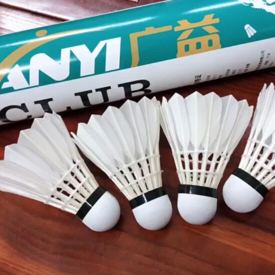 Durable duck feather shuttlecocks for indoor and outdoor training