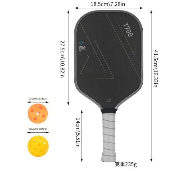  Carbon Fiber Matte One-Piece Competition Pick Racket