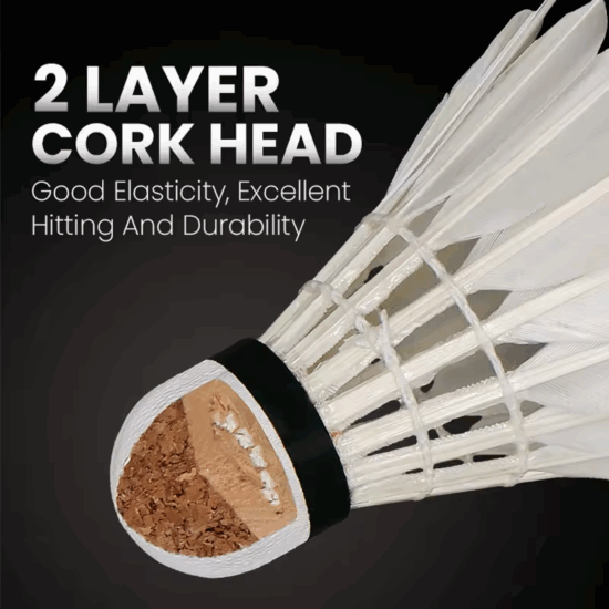 KUNLI bronze goose feather shuttlecock for wholesale and training