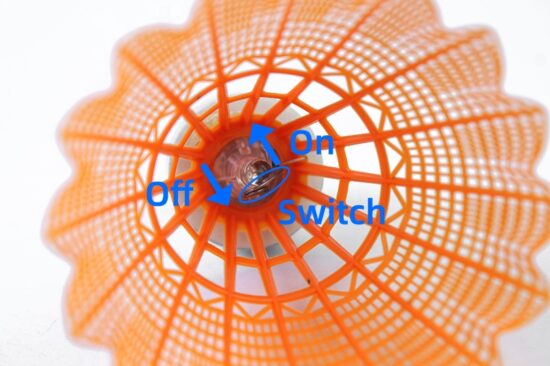 LED glowing nylon badminton shuttlecock for night use