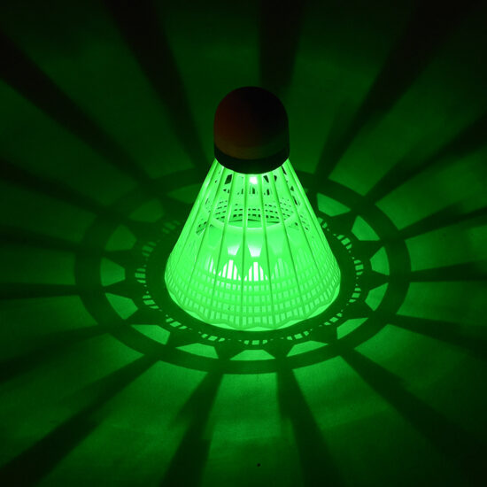 LED Glowing Nylon Shuttlecocks for Night Badminton – Windproof & Durable Desig