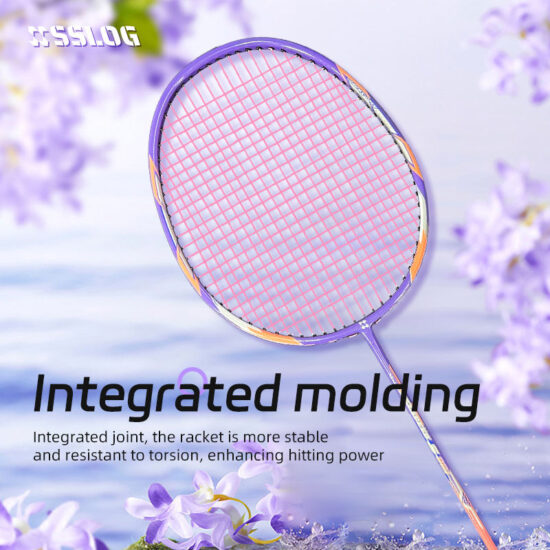  Lavender Lightweight Aluminum Badminton Racket for Women
