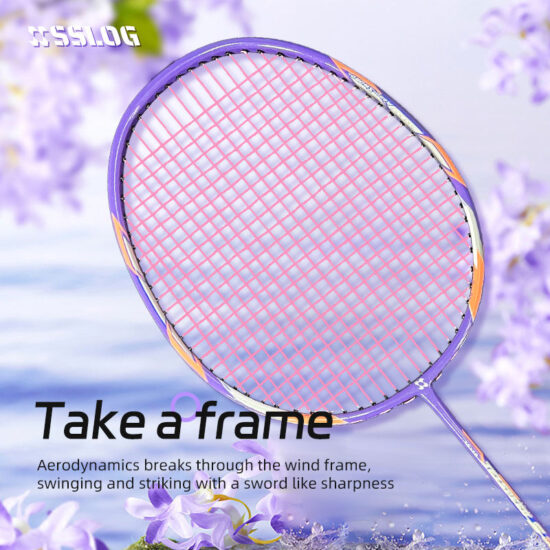  Lavender Lightweight Aluminum Badminton Racket for Women