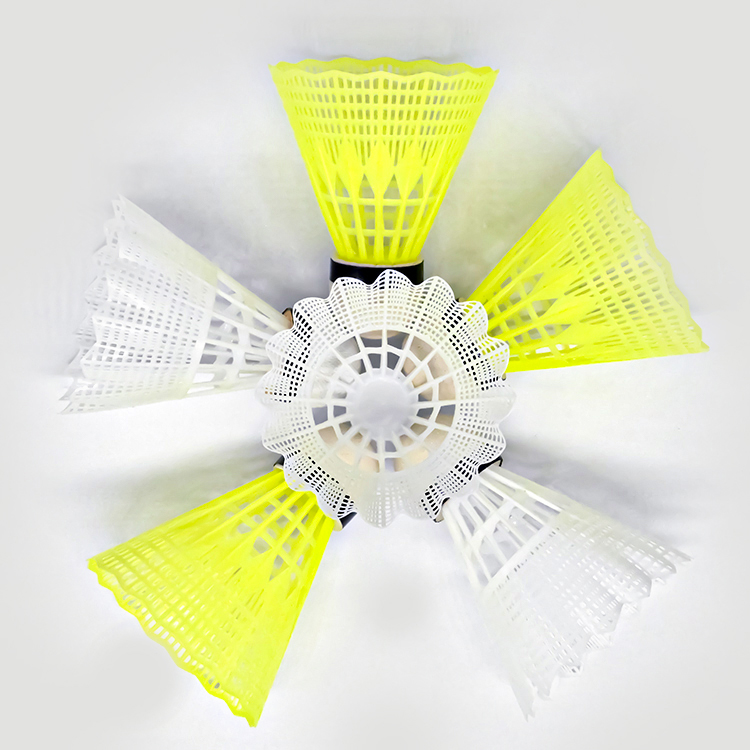 Lightweight Class D plastic and goose feather badminton shuttlecock