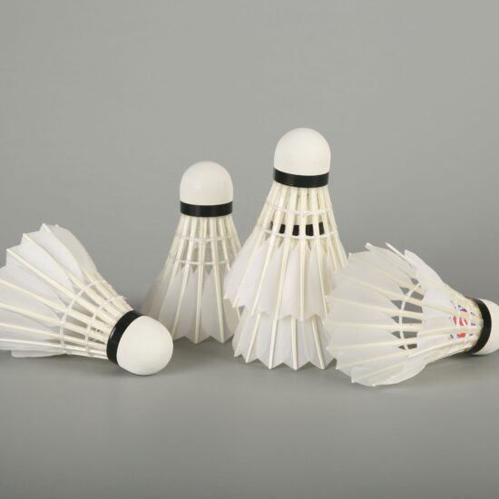 Lingmei 90Pro BWF goose feather shuttlecock with natural cork for tournaments