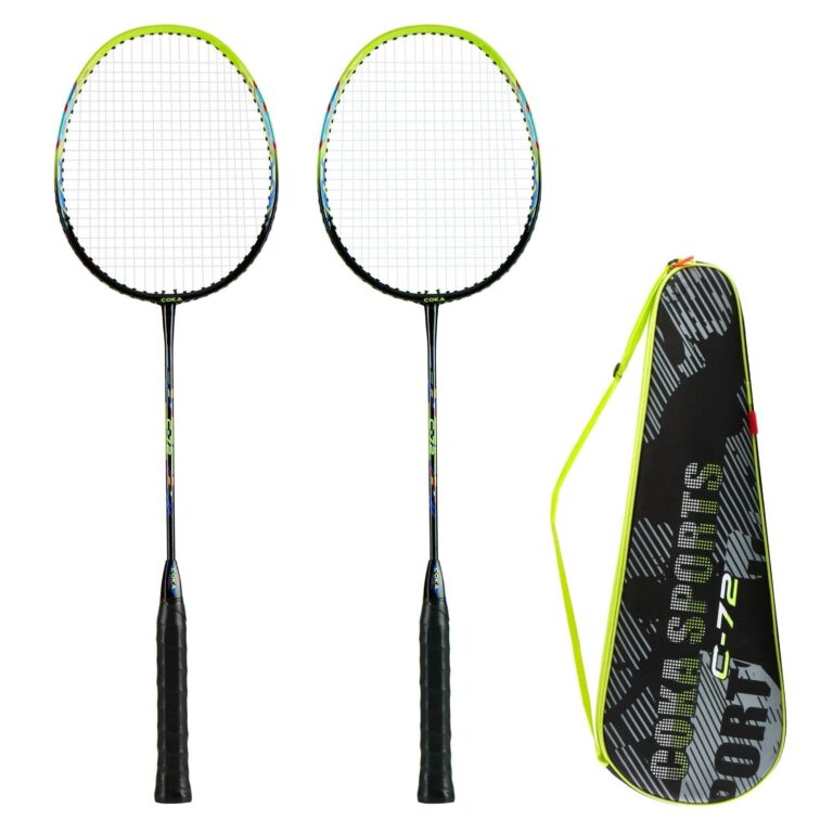 Macaron-Colored Iron Alloy Badminton Double Racket