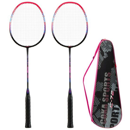 Macaron-Colored Iron Alloy Badminton Double Racket