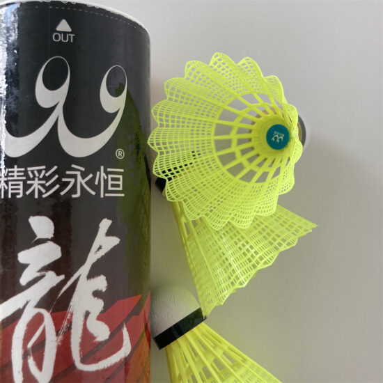 Mavis 350 glow durable nylon badminton shuttlecock for training and exercise