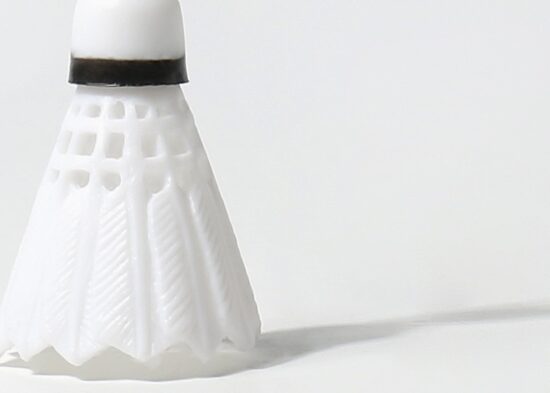 Mini resin badminton shuttlecock keychain for bags and gifts