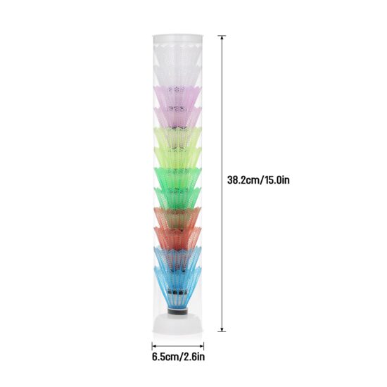 Model 670 durable nylon badminton shuttlecocks, 6-pack for training