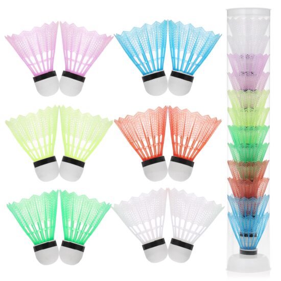 Model 670 durable nylon badminton shuttlecocks, 6-pack for training
