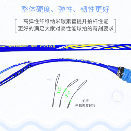New Arrival Aluminum Badminton Racket | Lightweight & Customizable Design

