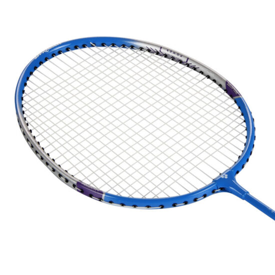 OEM custom badminton racket set for beginners, iron-aluminum alloy frame
