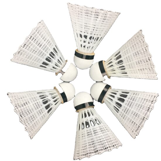 Custom OEM nylon feather badminton shuttlecock with low price