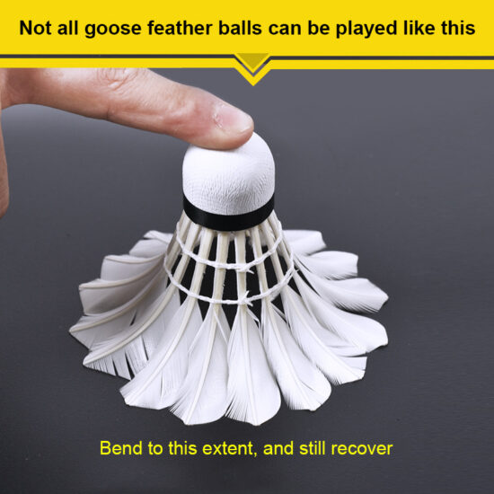 OEM PKS13 white duck feather badminton shuttlecock for promotion