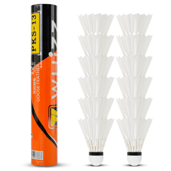 OEM PKS13 white duck feather badminton shuttlecock for promotion