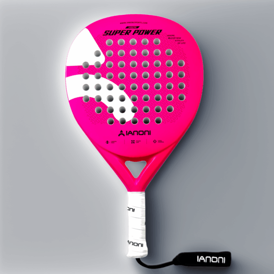 IANONI Pink Carbon Fiber Padel Racket with 3D Surface OEM ODM Paddle