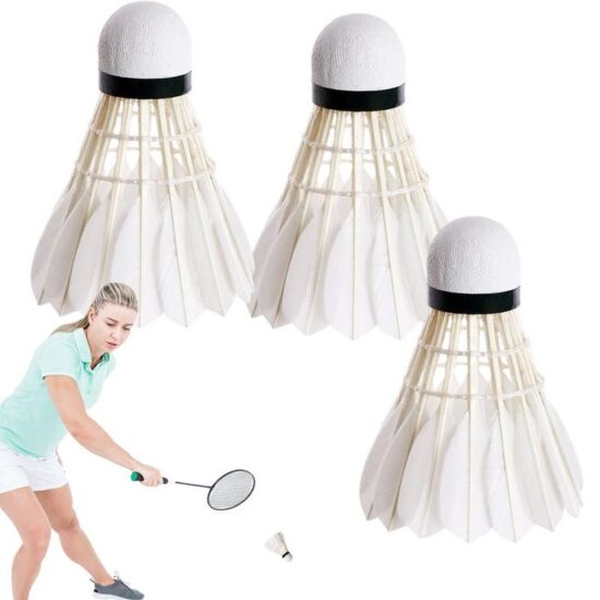 High quality badminton shuttlecocks with goose feather