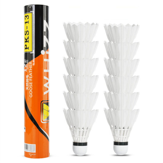4-Pack Professional Goose Feather Badminton Shuttlecock for Tournament

