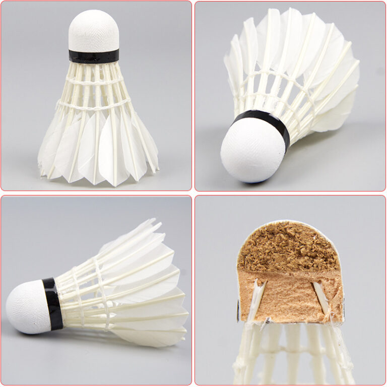 Professional Durable Goose Feather Badminton Shuttlecock with PU Cork Base