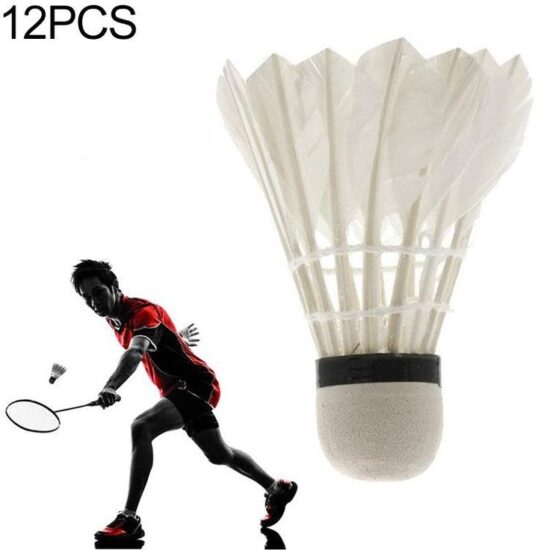 Professional Durable Goose Feather Badminton Shuttlecock with PU Cork Base