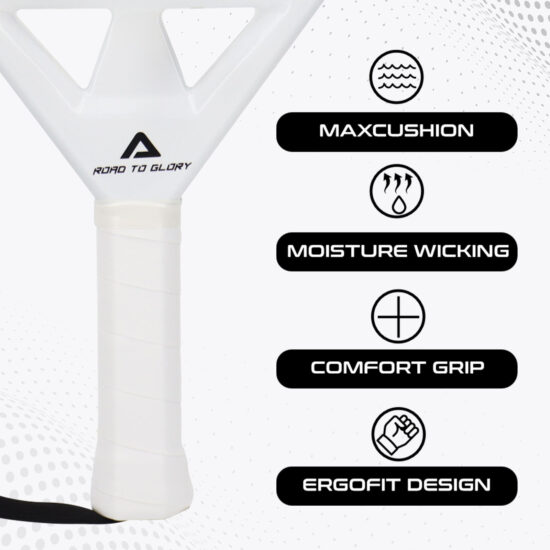 Teardrop Shape Carbon Fiber Padel Racket Custom 3K/12K/18K Paddle Design