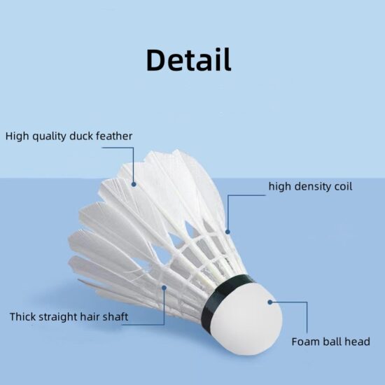 High-quality nylon feather badminton shuttlecock for training and tournaments