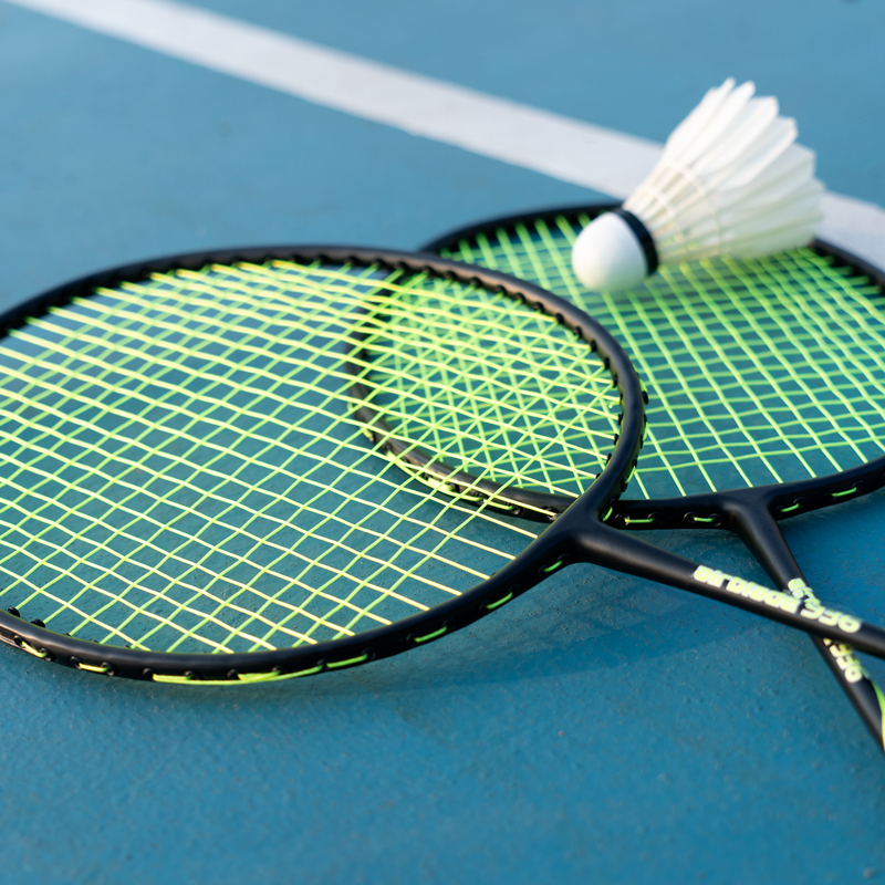 Ultralight Iron Badminton Racket Set | Indoor Use | Super Light Grip Design
