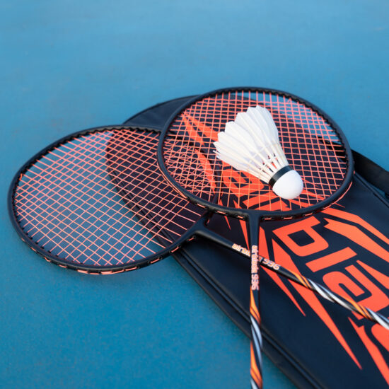 Ultralight Iron Badminton Racket Set | Indoor Use | Super Light Grip Design