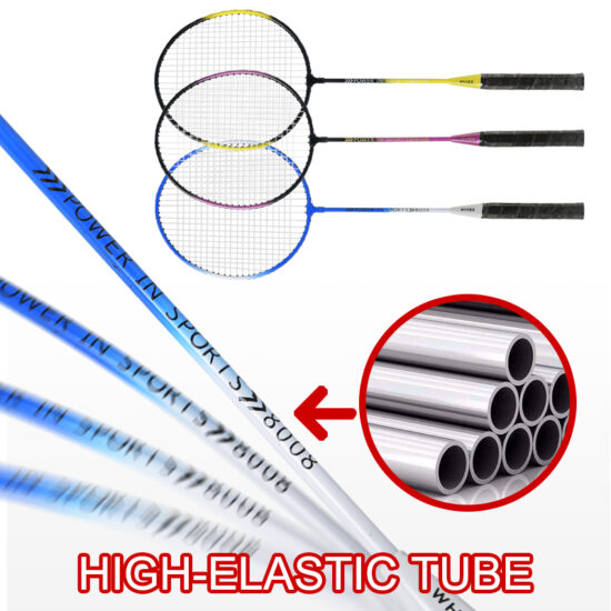 Whizz 8008 steel badminton racket with iron shaft for home sports
