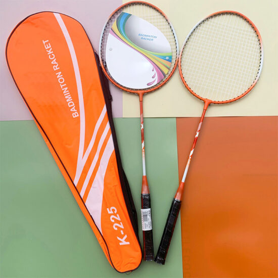 Wholesale iron badminton rackets with soft and hard grips in multiple colors