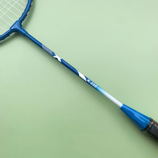 Wholesale iron badminton rackets with soft and hard grips in multiple colors