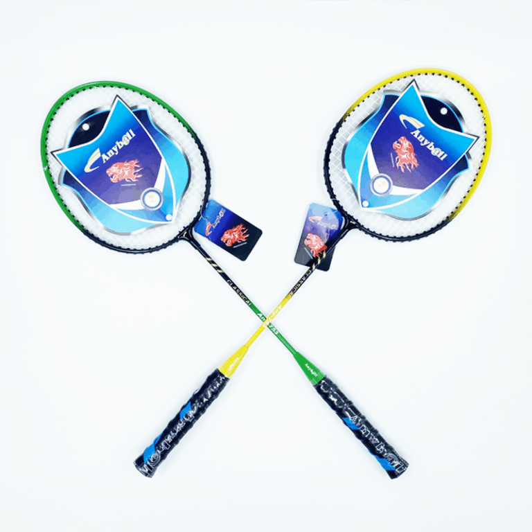 Wholesale Aluminum T Joint Badminton Racket Set with PVC Grip