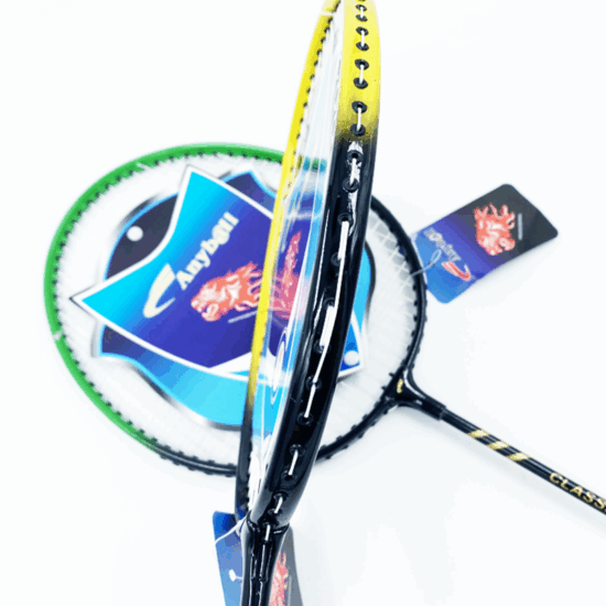 Wholesale Aluminum T Joint Badminton Racket Set with PVC Grip