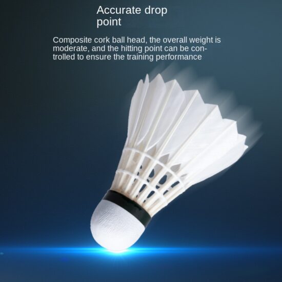 High Durability Goose Feather Shuttlecock for Club and Tournament Use